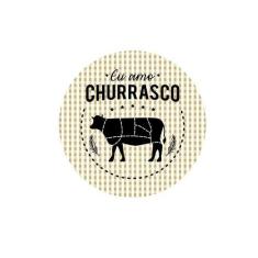 Sousplat Churrasco Bege - NSW, 1 Peça, com base