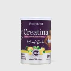 Sanavita Creatina Com Sabor - Carol Borba - Monohidratada - Abacaxi com Hortelã - 150g