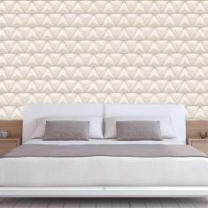 Papel De Parede Geométrico Triângulos 3D Adesivo Sala Quarto