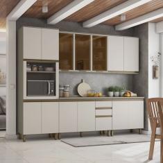 Cozinha Completa 5 Peças para 1 Forno 14 Portas Aurora Espresso Móveis