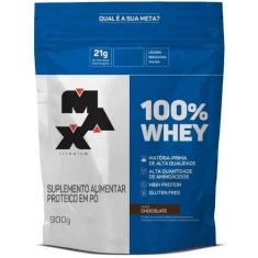 100% Whey Refil (900g) - Sabor: Chocolate - Max Titanium