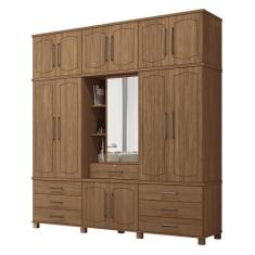 Guarda Roupa Casal Londres Capelinha 13.7 13 Portas 7 Gavetas com Espe