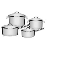 Jogo de panelas tramontina solar inox fundo triplo 4 peças, Inox, 4