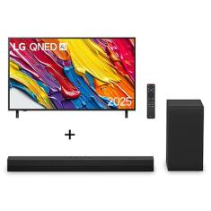 Combo Smart TV LG QNED AI 4K QNED82 de 50 polegadas 2025 + Soundbar S40T 300W RMS, 2.1 Canais, Dolby Digital  - 50QNED82AS.S40T