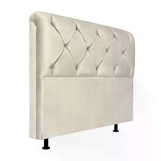 Cabeceira Casal 140Cm Barbara Suede Marfim Id Suede Marfim - IDELFONSO