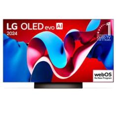 Smart TV 4K LG OLED Evo 65" Polegadas OLED65C4, Processador α9 Ger7, AI, Painel 144Hz e Design Ultra Slim