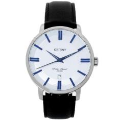 Relógio Orient Masculino Mbsc1038 S1nx Prata Couro Marrom