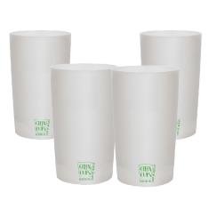 4 Copos Eco Big Drink Branco Green Cups 500 ml
