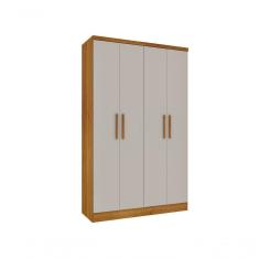Guarda Roupa Amsterdam 4 Portas Tcil Cinamomo/Off White