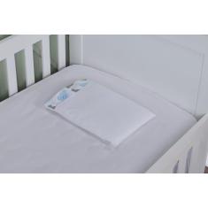 Jogo de Lençol De Berço Americano Bebê Estampas Variadas (Nuvens Azul)