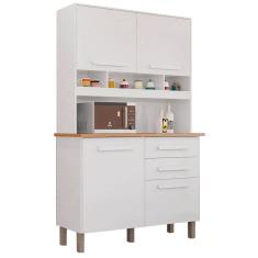 Armário de Cozinha Sofia Plus 4 Portas 2 Gavetas Imop Cor Branco
