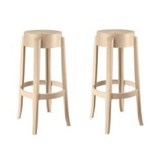 conjunto com 2 banquetas shine plus capuccino