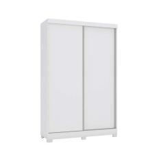 Guarda Roupa Solteiro 2 Portas De Correr E 2 Gavetas C-pés N571 Branco - Kappesberg