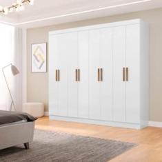 Guarda-Roupa Maxel New Royale com 8 Portas, 4 Gavetas e 6 Prateleiras - 218cm de largura