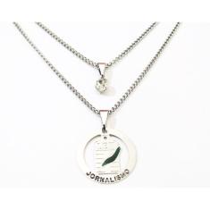 Colar Cordão Profissão Jornalismo Aço Inox