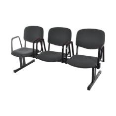 Cadeira em longarina para Auditórios Linha Hotel Marrom