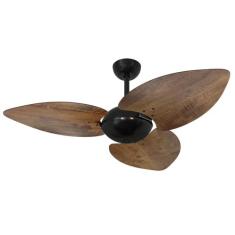 Ventilador De Teto Volare Preto Office Dunamis Imbuia 110V, 110V