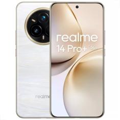 Celular Realme 14 Pro+ 5G, Tela OLED 6,83" 120Hz, Snapdragon 7s Gen 3, Dual SIM, Câmera Tripla 50MP com OIS, Bateria 6000mAh, Resistência IP68/IP69, Desbloqueio Facial (Branco, 512, GB, 12, GB)