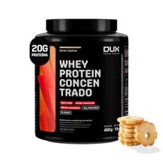 Whey Protein Concentrado Butter Cookies Pote 450g – Contribui para o Ganho Muscular Hipertrofia – Dux Human Health