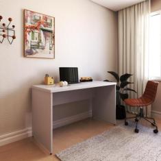 Escrivaninha Mesa Escritório 140cmx60cm 140cm Cinza Cristal - Bramov M