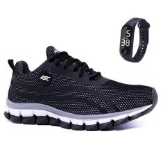 Tênis Feminino Para Academia Sola Reta Com Relógio 21-Feminino