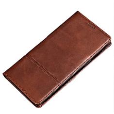 GSYH Capa carteira para iPhone 13/13 Pro/13 Pro Max, Capa flip protetora magnética de couro PU com slot para cartão de crédito Suporte de visualização à prova de choque, TPU, marrom, 13 Mini 5,4 polegadas