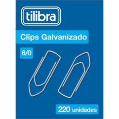 Clips 6/0 Galvanizado 220 Unidades - Tilibra