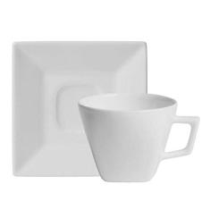 Xicara Chá Com Pires Quartier White Oxford 200ml