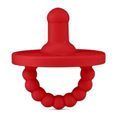 Ryan & Rose Cutie PAT Chupeta Mordedor (Estágio 1, Vermelho)