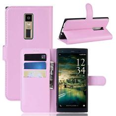 Capa para Kyocera V04 couro com suporte carteira flip capa para Kyocera V04 capa de proteção de telefone A capa com design simplificado