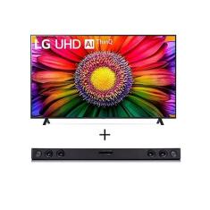 Combo Smart TV LG 75pol 4K UHD UR8750 - HDR WiFi Bluetooth Alexa + Sound Bar LG SQC2 - 75UR8750 | LG BR