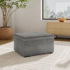 Sofá Modular Puff 70cm Zen Cabecasa Madeiramadeira Cinza