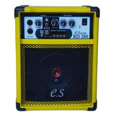 Caixa Som Amplificada Violão Guitar Bluet - 40W Rms Amarelo - E. Sound