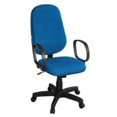 Cadeira Para Escritório Inclinável Presidente Taipei Azul - Mais de Ca