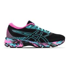 Tênis Asics Gel-Impression 11 Feminino, Preto, Azul, 34