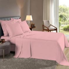 Lençol Queen 40cm 3 pçs Fronhas c/ Abas Percal 200 fios 100% Algodão -