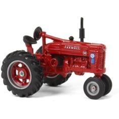 Miniatura Trator Case IH Farmall M Blue Ribbon Service 1/64, Vermelho