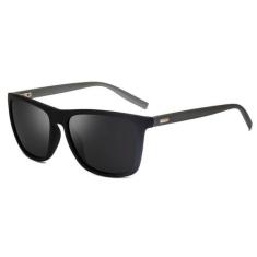 Óculos de Sol Quadrado Unissex com Lente Polarizada e Proteção UV400 -