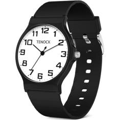 Relógio analógico infantil para meninos e meninas, à prova d'água 30 m, relógio esportivo para meninos, fácil de ler, com mostrador fino, pulseira macia, para crianças de 5 a 15 anos, ótimos presentes