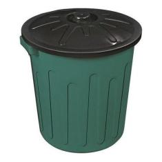 Lixeira 30 Litros +saco De Lixo 60 Litros Com 100 Unidades - JSN, Cinz