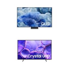 Samsung Combo Vision AI TV 55" QLED Ultra 4K Q8F + Samsung Smart TV 50" UHD 4K U8100F