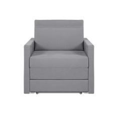 Sofá Cama Castor Solteiro Salerno Max Suede Cinza
