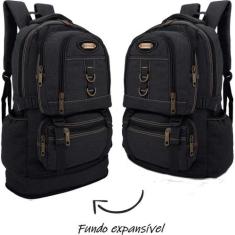 Mochila costa viagem passeio  Lona Extensivel Dl0775 Esportiva Grande 