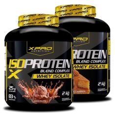 Kit 2x Whey Iso Protein Blend Complex  Isolado 2Kg - XPRO-Unissex