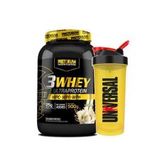 Whey Protein 3W Ultra Protein 900G - Pretorian + Coqueteleira - Univer