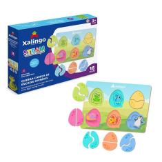 Steam Quebra-Cabeça Educativo Encaixe Ovinhos Xalingo