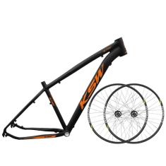 Quadro MTB 29 KSW XLT100 + Par Roda Aro 29 Extreme Rosca
