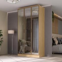 Guarda-roupa 3 Portas Reflecta Ravi Olmo Italiano