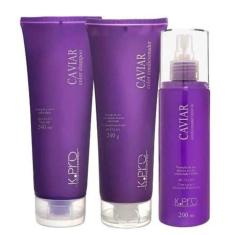 K.pro Kit Caviar Shampoo 240Ml + Cond 240Ml + Leave-In 200Ml