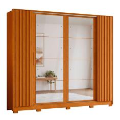 Guarda Roupa Jacarandá 8 Espelhos Ripado 2 Espelhos Albatroz Moveis